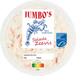 Jumbo Jumbo's Salade Zeevis met Garnalen 125 g aanbieding