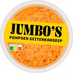 Jumbo Jumbo's Pompoen Geitenkaasdip 150 g aanbieding
