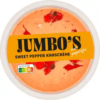 Jumbo Jumbo's Sweet Pepper Kaascrème met Pepertjes 150 g aanbieding