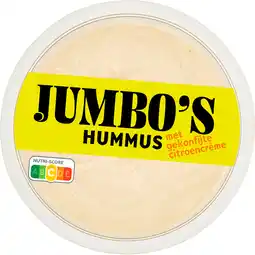 Jumbo Jumbo's Hummus met Gekonfijte Citroencrème 150 g aanbieding