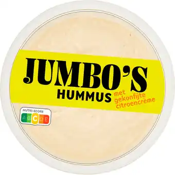 Jumbo Jumbo's Hummus met Gekonfijte Citroencrème 150 g aanbieding