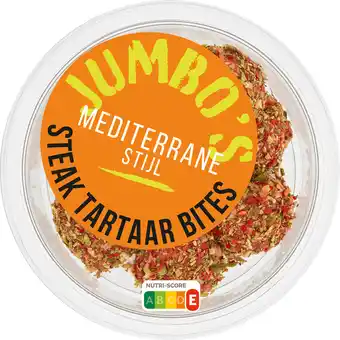 Jumbo Jumbo's Steak Tartaar Bites Mediterrane Stijl 120 g aanbieding