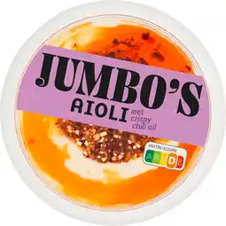 Jumbo Jumbo's Aioli met Crispy Chili Oil 160 g aanbieding