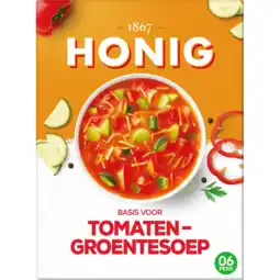 Jumbo Honig Maaltijdmix voor Tomaten-Groentesoep 79 g aanbieding