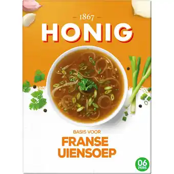 Jumbo Honig Maaltijdmix voor Franse Uiensoep 64 g aanbieding