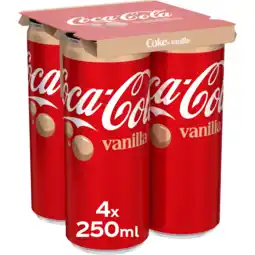 Jumbo Coca-Cola Vanilla 4 x 250 ml aanbieding