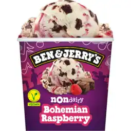 Jumbo Ben & Jerry's Non-Dairy IJs Bohemian Raspberry 465 ml aanbieding