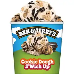 Jumbo Ben & Jerry's IJs Cookie Dough S'Wich Up 465 ml aanbieding