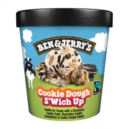 Jumbo Ben & Jerry's IJs Cookie Dough S'Wich Up 465 ml aanbieding