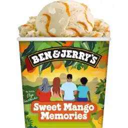 Jumbo Ben & Jerry's Mango Memories 465ML aanbieding