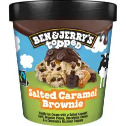Jumbo Ben & Jerry's IJs Topped Salted Caramel Brownie 438 ml aanbieding