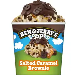Jumbo Ben & Jerry's IJs Topped Salted Caramel Brownie 438 ml aanbieding