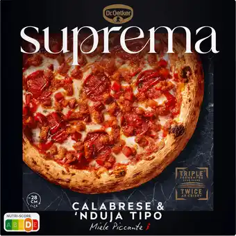 Jumbo Dr. Oetker Suprema Pizza Calabrese Salami & 'Nduja Tipo 454g aanbieding