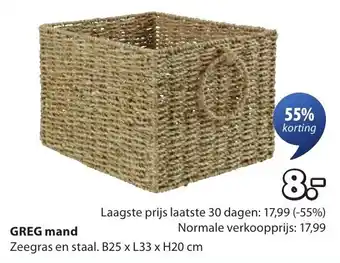 Jysk Greg mand aanbieding