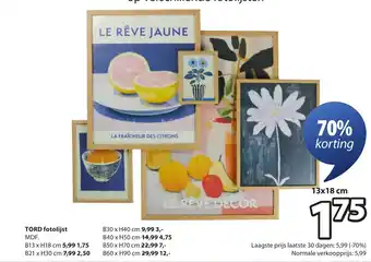 Jysk Tord fotolijst aanbieding