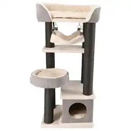 Pets Place Adori Krabpaal Jasper - Krabpalen - 48x40x110 cm Grijs Zwart Wit aanbieding