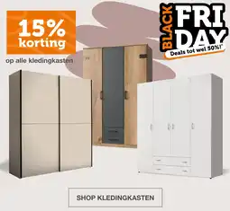 Woonexpress Op alle kledingkasten aanbieding
