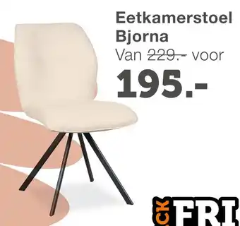 Woonexpress Eetkamerstoel Bjorna aanbieding