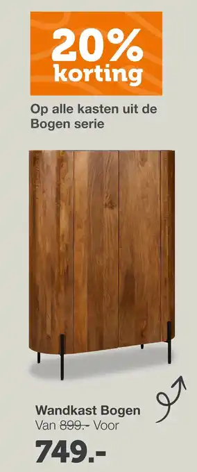 Woonexpress Wandkast Bogen aanbieding