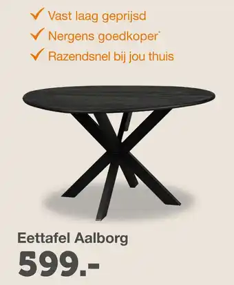 Woonexpress Eettafel Aalborg aanbieding