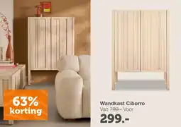Woonexpress Wandkast Ciborro aanbieding