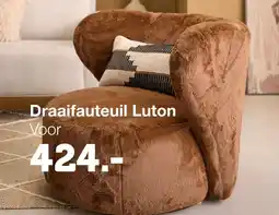 Woonexpress Draaifauteuil Luton aanbieding