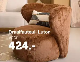 Woonexpress Draaifauteuil Luton aanbieding