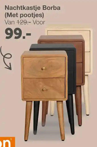 Woonexpress Nachtkastje Borba aanbieding