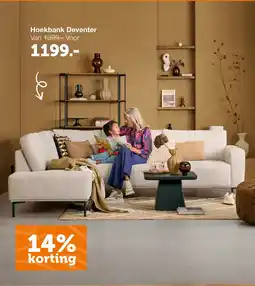 Woonexpress Hoekbank Deventer aanbieding