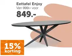 Woonexpress Eettafel Enjoy aanbieding