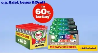 Bol.com O.a. Ariel, Lenor & Dreft aanbieding