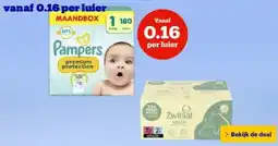 Bol.com Vanaf 0.16 per luier aanbieding