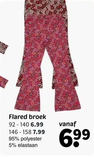 Wibra Flared broek aanbieding