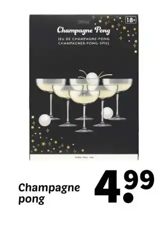 Wibra Champagne pong aanbieding