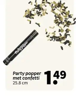 Wibra Party popper met confetti aanbieding
