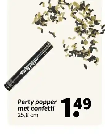 Wibra Party popper met confetti aanbieding