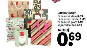 Wibra Cadeautassen aanbieding