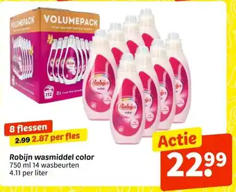 Wibra Robijn wasmiddel color aanbieding