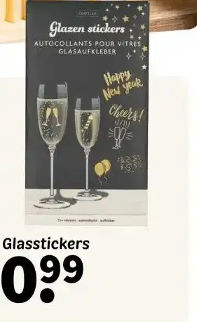 Wibra Glasstickers aanbieding