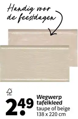 Wibra Wegwerp tafelkleed aanbieding