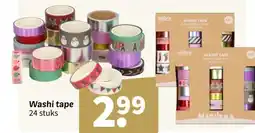 Wibra Washi tape aanbieding