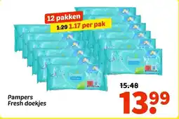 Wibra Pampers Fresh doekjes aanbieding