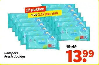 Wibra Pampers Fresh doekjes aanbieding
