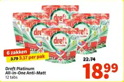 Wibra Dreft Platinum All-in-One Anti-Matt aanbieding
