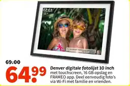 Wibra Denver digitale fotolijst 10 inch aanbieding
