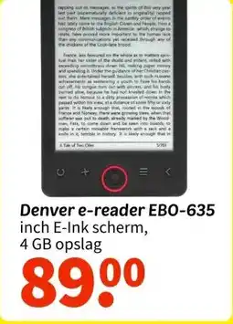 Wibra Denver e-reader EBO-635 aanbieding