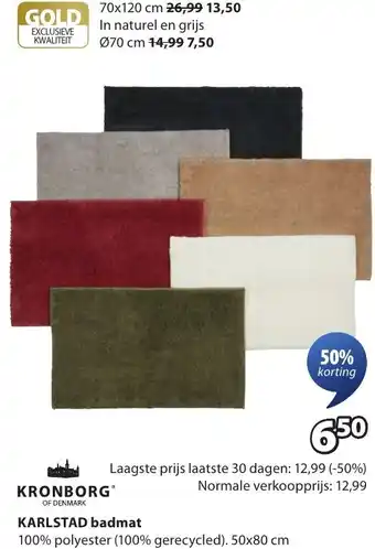 Jysk Karlstad badmat aanbieding