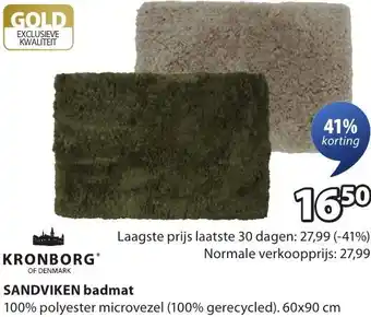 Jysk Sandviken badmat aanbieding