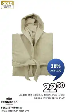 Jysk Bergsbyn badjas aanbieding