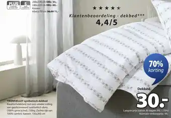 Jysk Tronfjellet synthetisch dekbed aanbieding